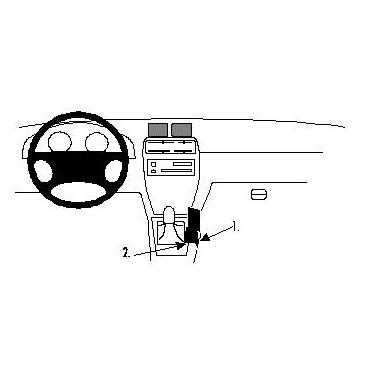 Brodit ProClip Console mount - beslag til montering