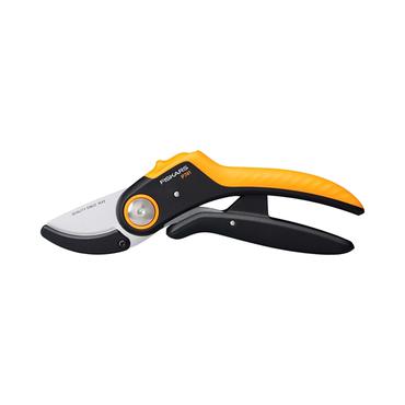 Fiskars Plus PowerLever besk&aelig;ringssaks Ambolt Sort, Orange