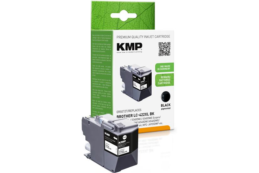 KMP Patrone Brother MFC-J5340DW LC422XLBK black 3000S. 66ml remanufactured