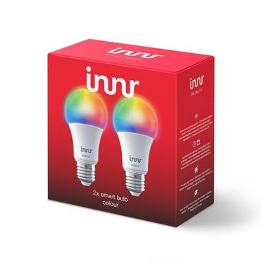 Innr Smart Z3.0 - LED-lyspære - E27 - 9.5 W - 16 millioner farver - 1800-6500 K (pakke med 2)