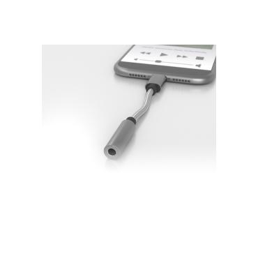 Terratec 284535 kabel til mobiltelefon S&oslash;lv USB C 3.5mm