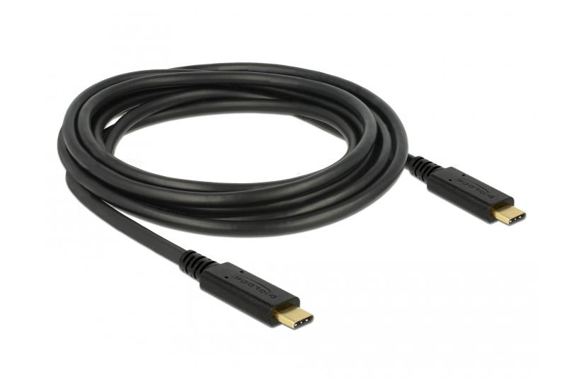 Delock - USB typ C-kabel - 24 pin USB-C till 24 pin USB-C - 3 m