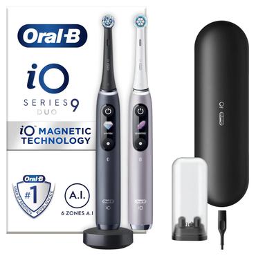 Oral-B iO 9 Voksen Roterende tandbørste Sort, Rose