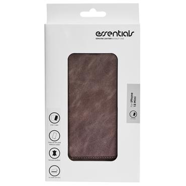 Essentials iPhone 13 Mini leather wallet, detachable, Grey