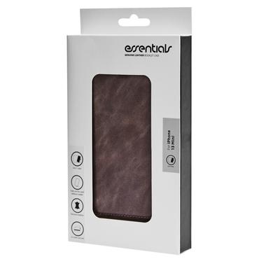 Essentials iPhone 13 Mini leather wallet, detachable, Grey