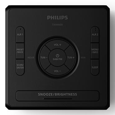 Philips TAR4600/10 v&aelig;kkeur Digital alarmur Sort