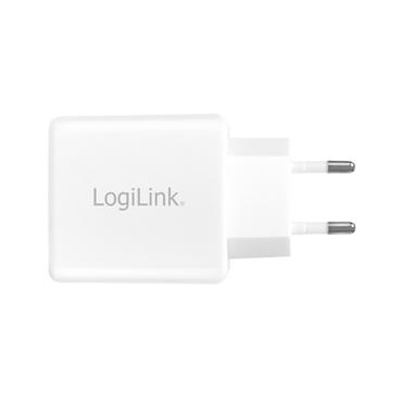 LogiLink PA0210W oplader til mobil enhed Smartphone, Tablet Hvid Vekselstrøm Indendørs