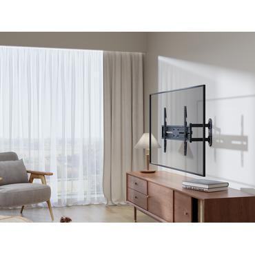 Wall mount, Full motion 3-way, tilt, swivel, 37-70", 35 kg