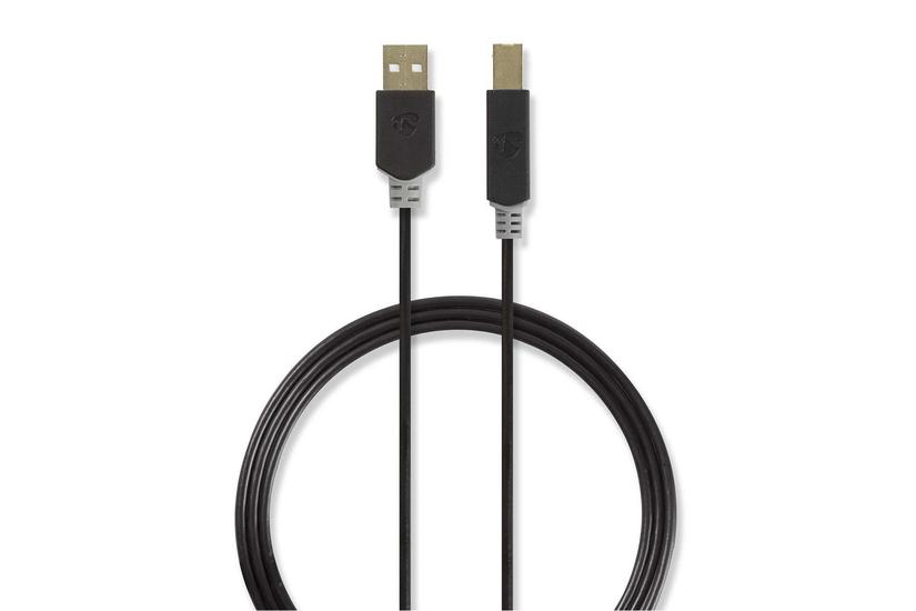 Nedis - USB-kabel - USB til USB Type B - 2 m