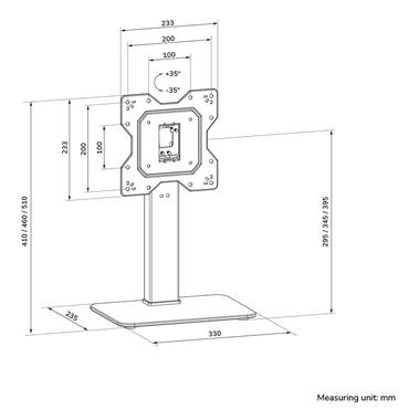 Neomounts DS45-430BL12 st&auml;ll - f&ouml;r TV - svart