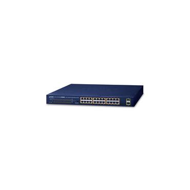 PLANET GSW-2620HP netværksswitch Ikke administreret 10G Ethernet (100/1000/10000) Strøm over Ethernet (PoE) 1U Blå
