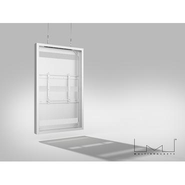 Multibrackets M Pro Series h&ouml;lje - l&aring;g profil - f&ouml;r platt panel - h&ouml;g ljusstyrka, tr&aring;d, medel - vit