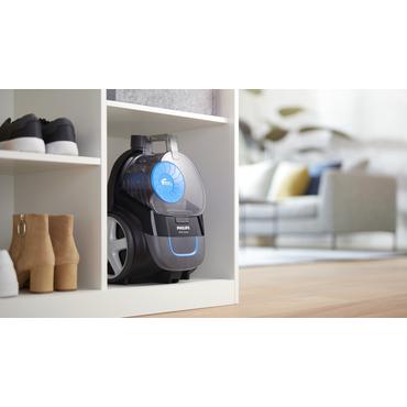 Philips PowerPro Compact FC9331 - støvsuger - beholder - dyb sort