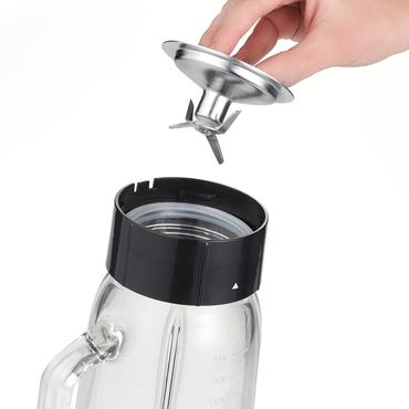 Severin SM 3734 blender 1 L Bordplade blender 500 W Sort, Rustfrit stål