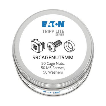 Eaton Tripp Lite Series Rack Enclosure Square Hole Hardware M5 Screws & Washers 50PC - skruvar, muttrar och mellanl&auml;ggsbrickor f&ouml;r rack