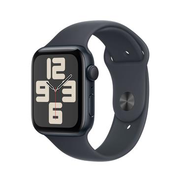 Apple Watch SE OLED 44 mm Digital 368 x 448 pixel Berøringsskærm Sort Wi-Fi GPS (satellit)