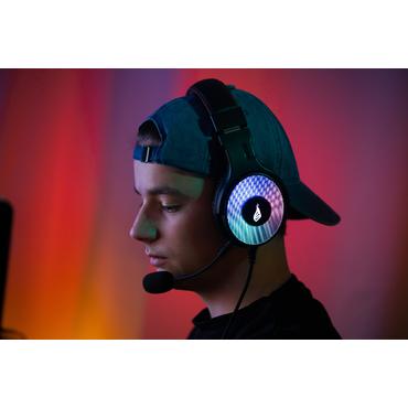 SureFire Harrier 360 Headset Ledningsført Spil USB Type-A Kulfiber