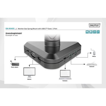DIGITUS DA-90405 monteringssats - f&ouml;r Bildsk&auml;rm - svart