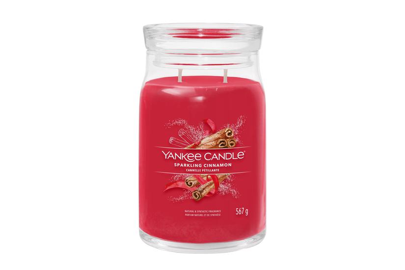 Yankee Candle 1629975E vokslys Cylinder Kanel, Nellike R&oslash;d 1 stk