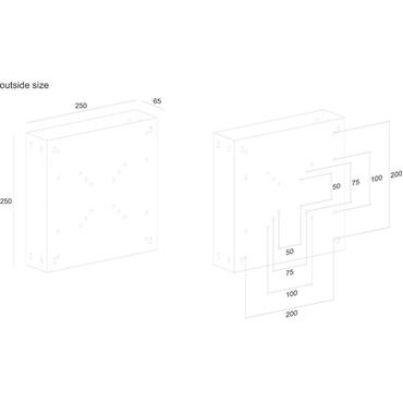 Multibrackets M PC Box/Digital Signage Box - monteringskomponent - svart