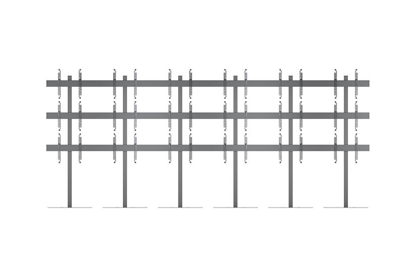 Multibrackets M Pro Series stativ - mikrojusterbar - for 18 LCD / plasmapaneler - sort