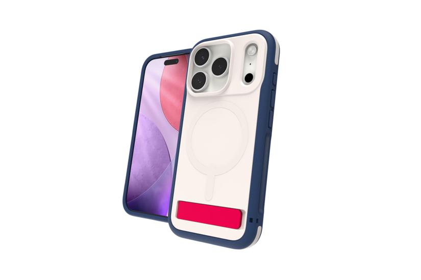 ZAGG Sedona Snap Kickstand mobiltelefon etui 16 cm (6.3") Cover Bl&aring;, Hvid, R&oslash;d