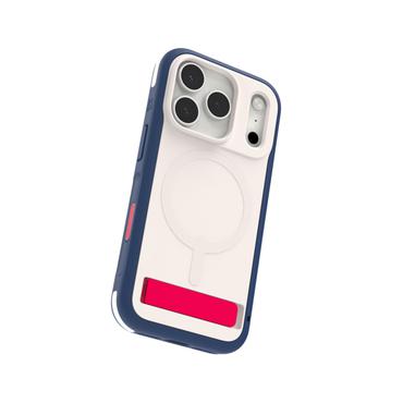 ZAGG Sedona Snap Kickstand mobiltelefon etui 16 cm (6.3") Cover Bl&aring;, Hvid, R&oslash;d