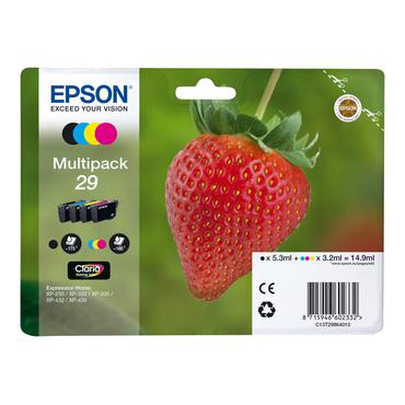 Epson 29 Multipack - 4 pakker - sort, gul, cyan, magenta - original - blækpatron (pakke med 30)