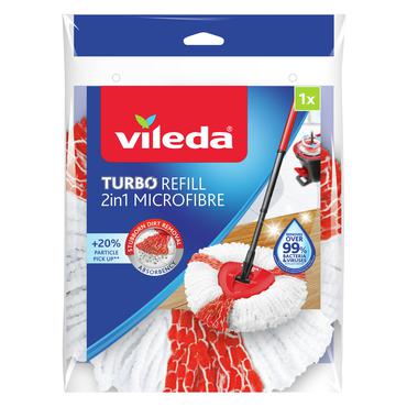 Vileda Turbo 2in1 Moppehoved Rød, Hvid