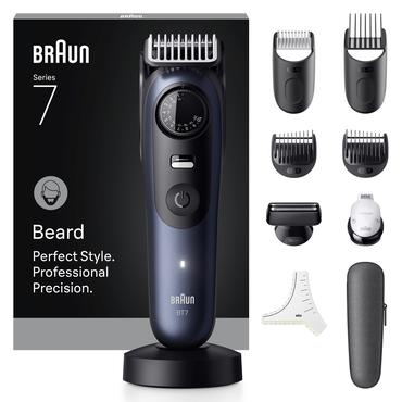 Braun BeardTrimmer 7 80789809 skæg trimmer Vekselstrøm/batteri 40 2 cm Våd og tør Mørkeblå