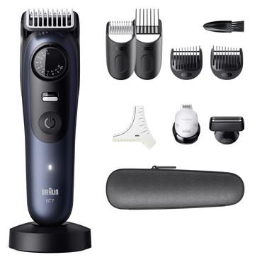 Braun BeardTrimmer 7 80789809 skæg trimmer Vekselstrøm/batteri 40 2 cm Våd og tør Mørkeblå