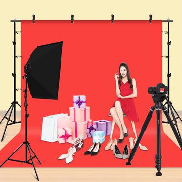 Puluz PKT5205 foto baggrund Stof, Metal Monokromatisk Blå, Grøn, Rød