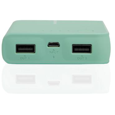 Powerbank Realpower PB-10k mintgrÃ¼n (Opal Blue)
