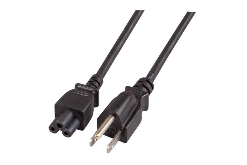 EFB Elektronik EK497.1,8 el-ledning Sort 1,8 m Str&oslash;mstik type B C5 forbinder