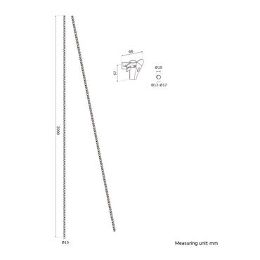 Neomounts ADS06-140BL kabelorganisator Skrivebord Kabelmuffe Sort 1 stk