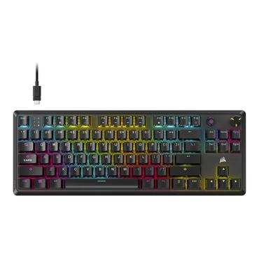 CORSAIR K70 CORE TKL Tenkeyless Mechanical Gaming Keyboard, MLX RED Switch, NOR Layout, Wired, Black