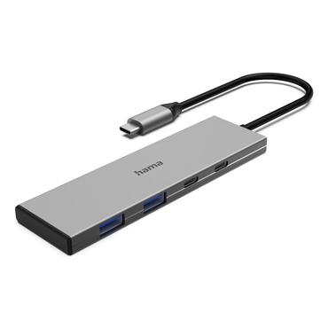 Hama 00200147 interface hub USB Type-C 10000 Mbit/s Grå