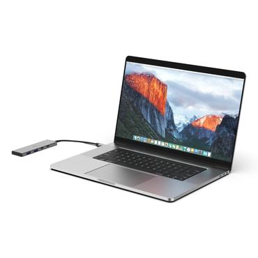 Hama 00200147 interface hub USB Type-C 10000 Mbit/s Grå