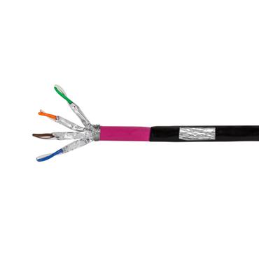LogiLink CPV0081 netv&aelig;rkskabel Sort 50 m Cat7 S/FTP (S-STP)