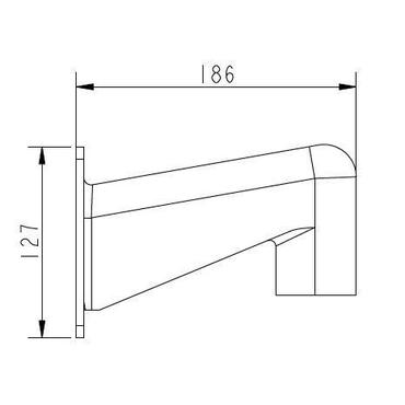 Mini Gooseneck mount, White