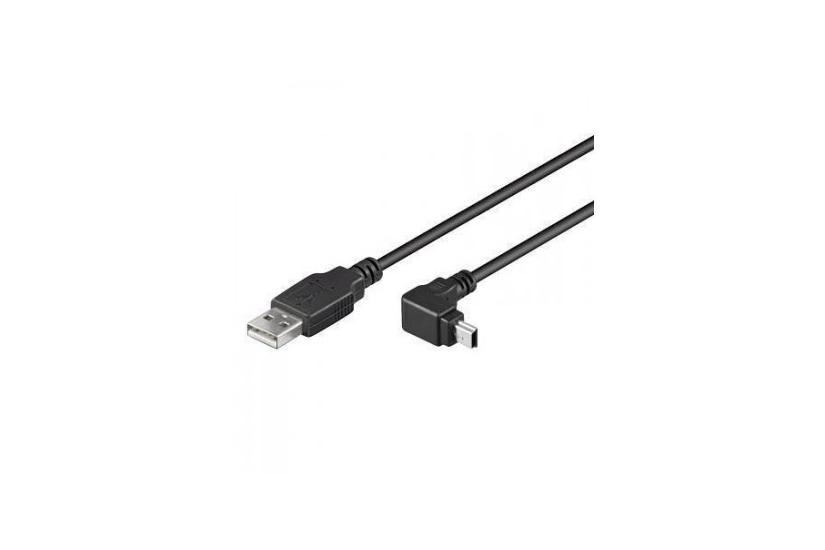 Techly ICOC-MUSB-AA-018ANG USB-kabel USB 2.0 1,8 m USB A Mini-USB B Sort