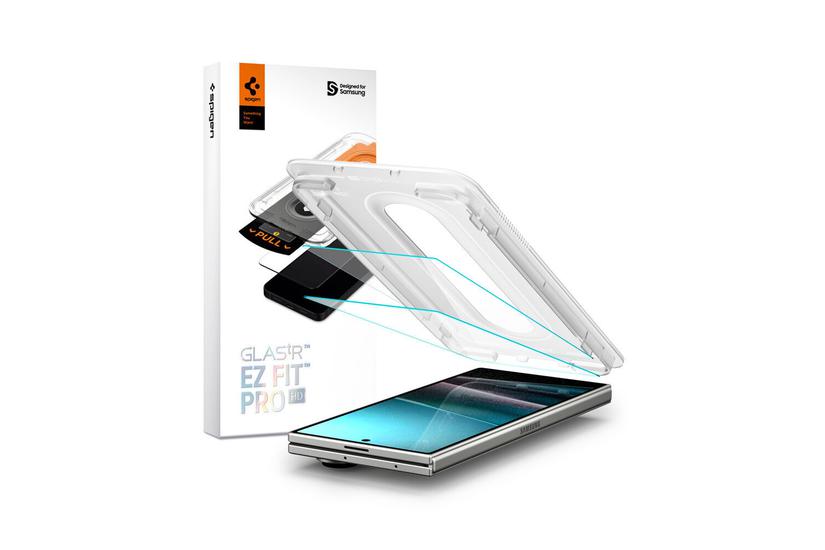 Spigen GLAS.tR EZ Fit Pro HD Klar skærmbeskytter Samsung 2 stk