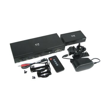 Tripp Lite B320-4X1-MHE-K AV forlænger AV sender & modtager Sort