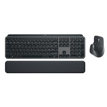 Logitech MX Keys Combo for Business - sats med tangentbord och mus - QWERTY - spanska - Europa - grafit Inmatningsenhet