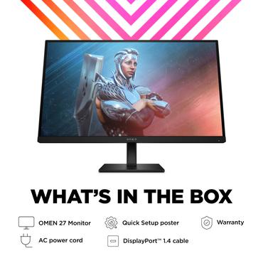 OMEN by HP 27 skærm - Kantbelyst LED - 27" - AMD FreeSync Premium - IPS - 1ms - Full HD 1920x1080 ved 165Hz