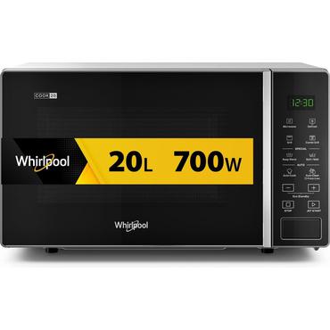 Whirlpool COOK 20 MWP 203 SB - mikrobølgeovn med grill - fritstående - sølv/sort