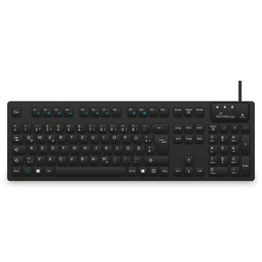 MediaRange MROS273 tastatur Hjemme/kontor USB QWERTZ Tysk Sort