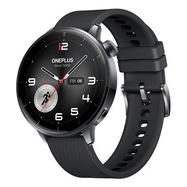 OnePlus Watch 3 43mm 3,35 cm (1.32") AMOLED Digital 466 x 466 pixel Berøringsskærm Sort, Titanium Wi-Fi GPS (satellit)