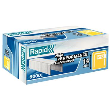 Rapid - klamrar - No. 13 - 14 mm - paket med 5000