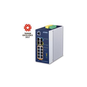 PLANET IGS-5225-8P2S2X netværksswitch Administreret L3 Gigabit Ethernet (10/100/1000) Strøm over Ethernet (PoE) Blå, Sølv
